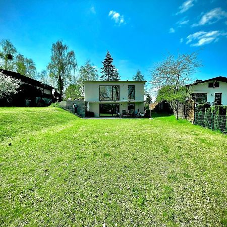 100M2 Fewo Im Haus Am See Mit Garten Bei Potsdam Schwielowsee Exteriör bild