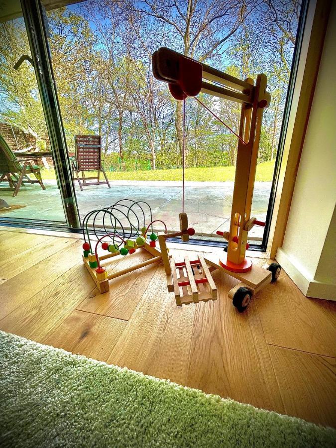 100M2 Fewo Im Haus Am See Mit Garten Bei Potsdam Schwielowsee Exteriör bild